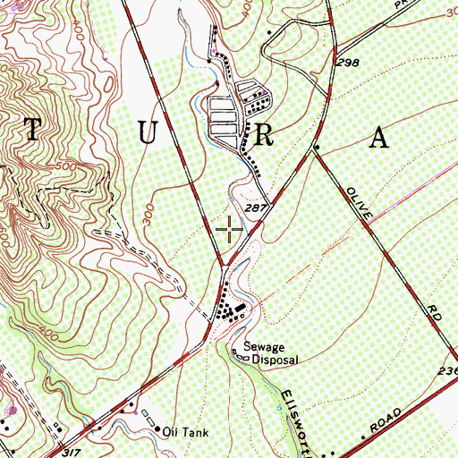 Topographic Map of Aliso Canyon, CA