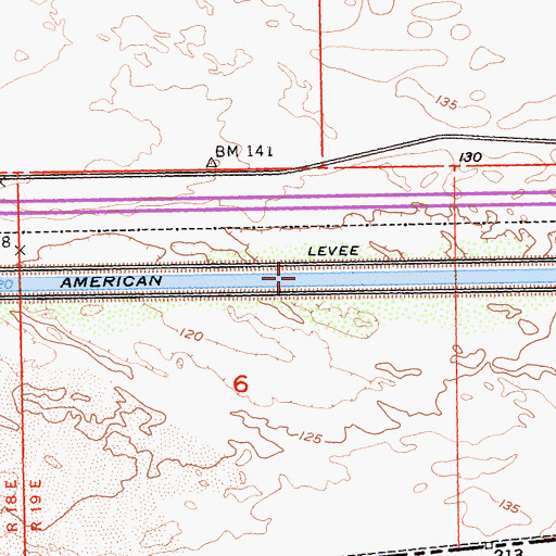 Topographic Map of All American Canal, CA