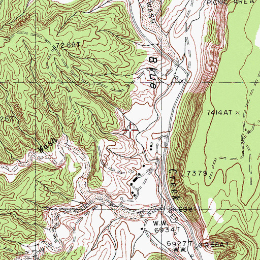Topographic Map of Cold Water Wash, AZ