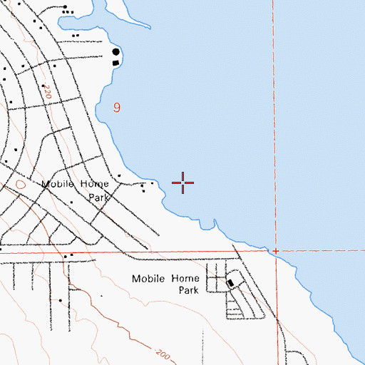 Topographic Map of Amerosa Wash, CA