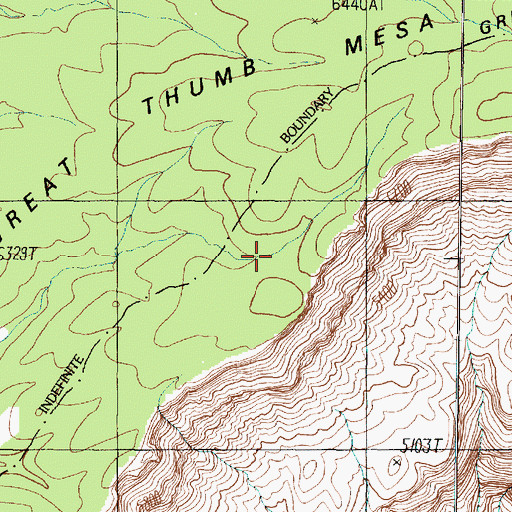 Topographic Map of Grand Canyon National Game Preserve, AZ