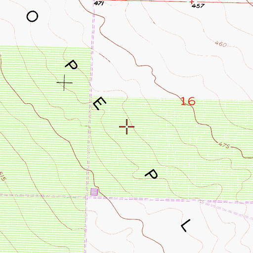 Topographic Map of Antelope Plain, CA