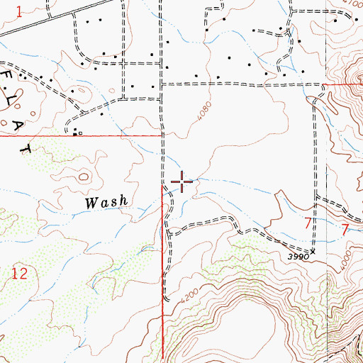 Topographic Map of Antelope Wash, CA