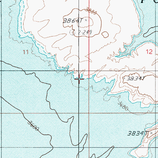 Topographic Map of Glen Canyon National Recreation Area, UT