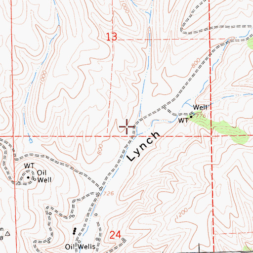 Topographic Map of Antone Canyon, CA