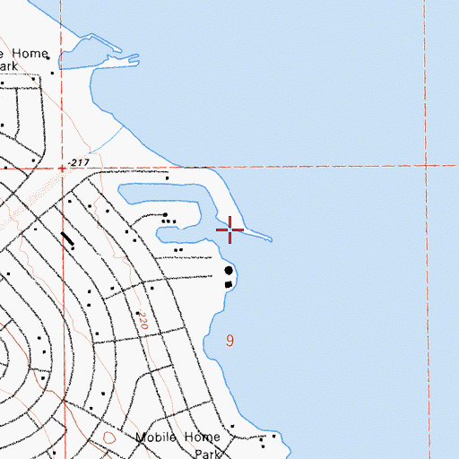 Topographic Map of Anza Ditch, CA