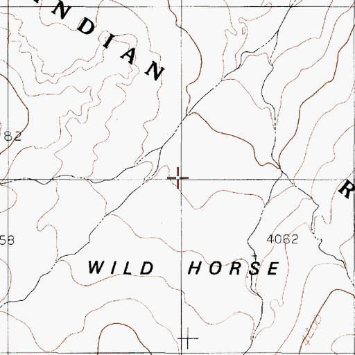 Topographic Map of Lake Powell Navajo Tribal Park, AZ