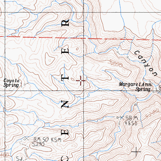 Topographic Map of Argus Range, CA