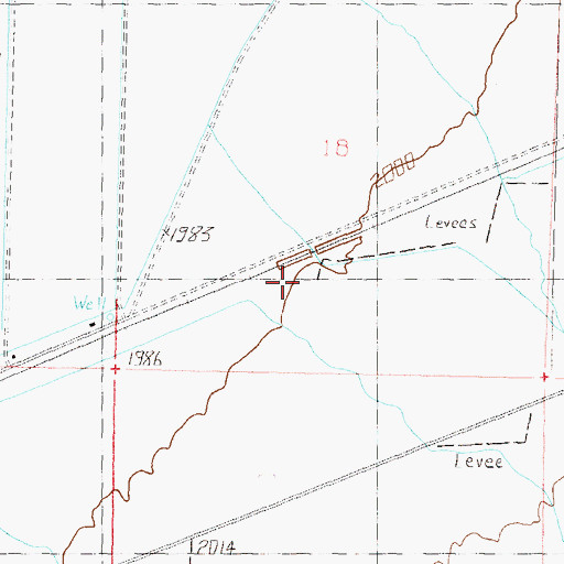 Topographic Map of Elkhart, AZ