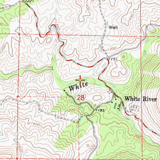Topographic Map of Arrastre Creek, CA