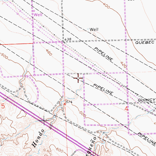 Topographic Map of Arroyo Hondo, CA