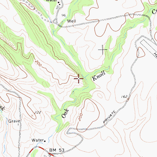 Topographic Map of Arroyo Laguna, CA