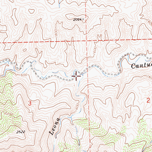 Topographic Map of Arroyo Leona, CA