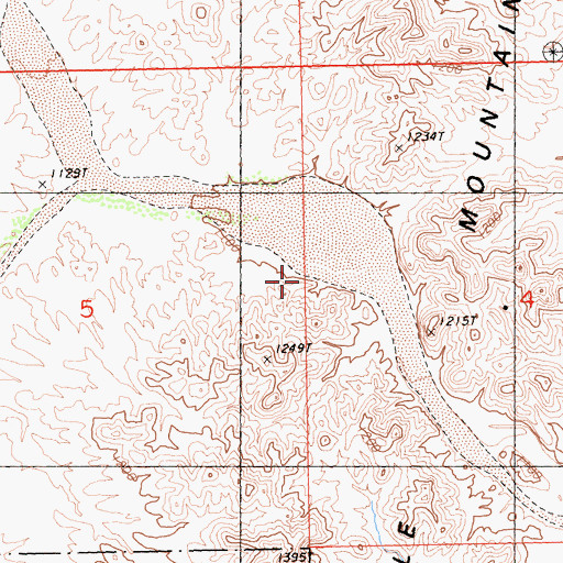 Topographic Map of Arroyo Seco, CA