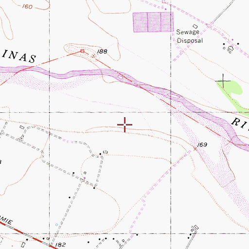 Topographic Map of Arroyo Seco, CA