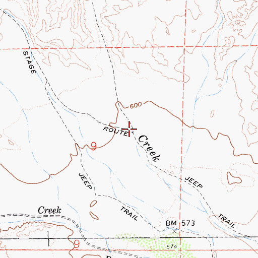 Topographic Map of Arroyo Seco Del Diablo, CA