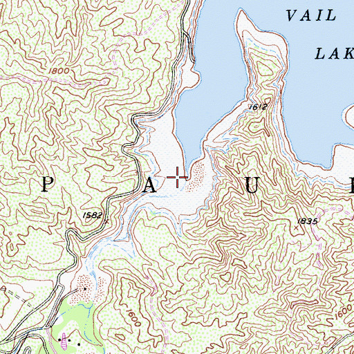 Topographic Map of Arroyo Seco Creek, CA