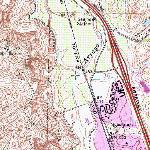 Topographic Map of Arroyo Trabuco, CA