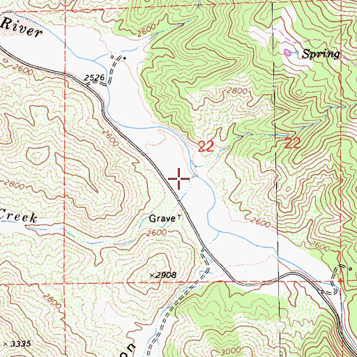 Topographic Map of Augustine Creek, CA