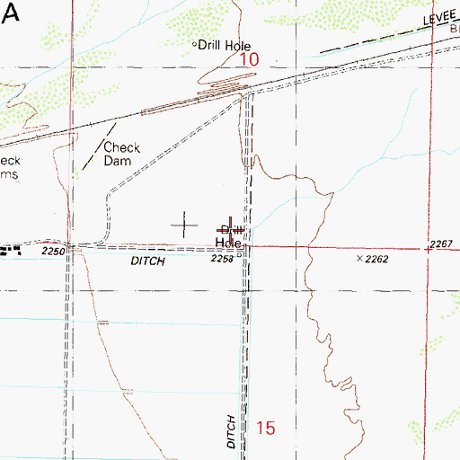 Topographic Map of Engle Well, AZ