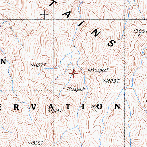 Topographic Map of Avawatz Mountains, CA