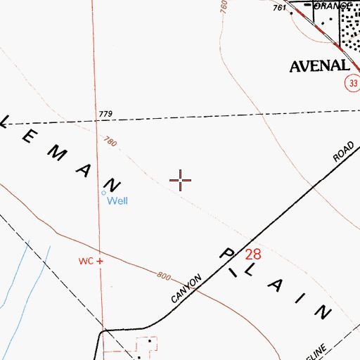 Topographic Map of Baby King Creek, CA