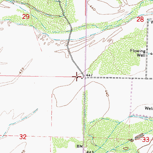 Topographic Map of Alpha, AZ