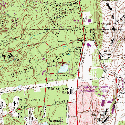 Topographic Map of Fairview Census Designated Place, NY