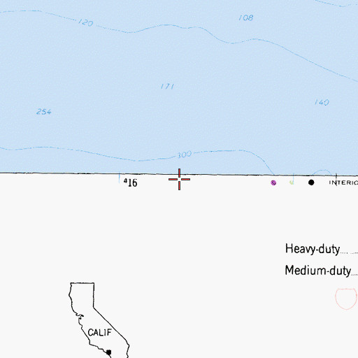 Topographic Map of Balboa Beach, CA