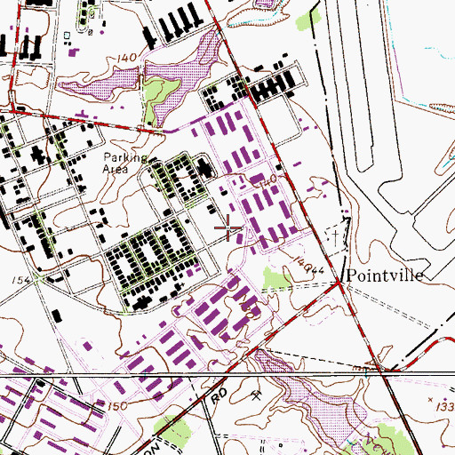 Topographic Map of Fort Dix Census Designated Place, NJ
