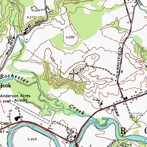 Topographic Map of Accord Census Designated Place, NY