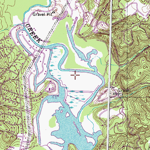 Topographic Map of Aquia Harbour Census Designated Place, VA