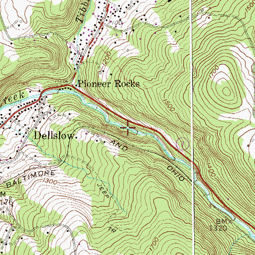 Topographic Map of Brookhaven Census Designated Place, WV