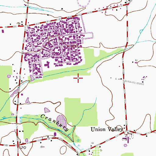 Topographic Map of Clearbrook Park Census Designated Place, NJ