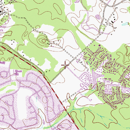 Topographic Map of Crofton Census Designated Place, MD