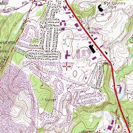 Topographic Map of Crown Heights Census Designated Place, NY