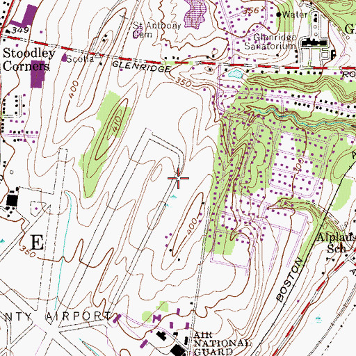 Topographic Map of East Glenville Census Designated Place, NY
