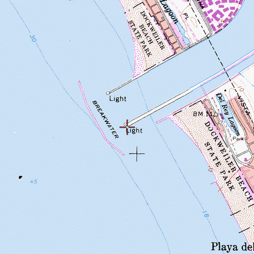 Topographic Map of Ballona Creek, CA