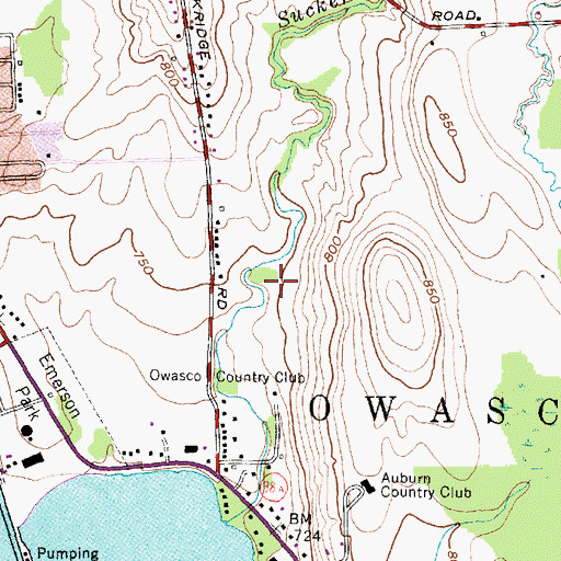 Topographic Map of Melrose Park Census Designated Place, NY