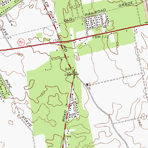 Topographic Map of Miller Place Census Designated Place, NY