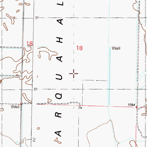 Topographic Map of Burger Well, AZ