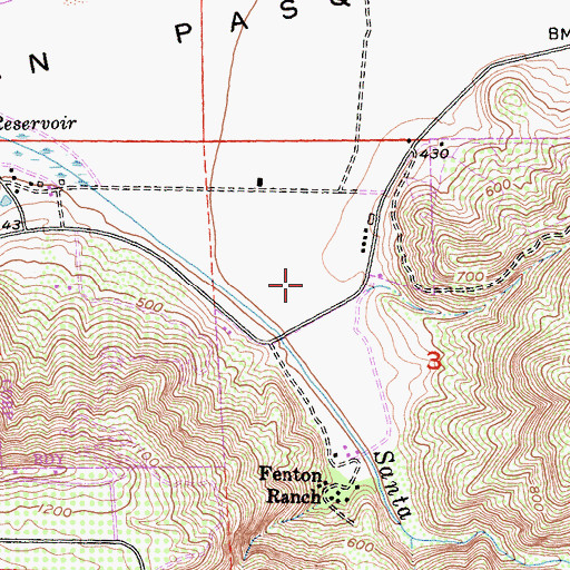 Topographic Map of Bandy Canyon, CA