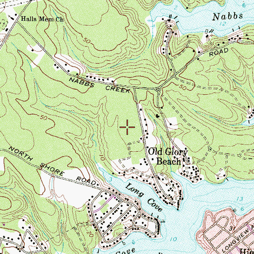 Topographic Map of Pasadena Census Designated Place, MD