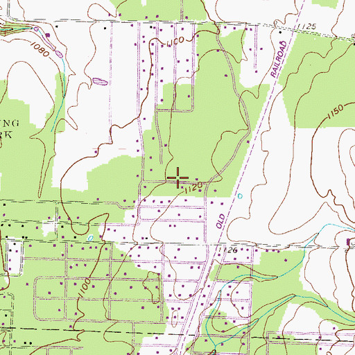 Topographic Map of Pymatuning Central Census Designated Place, PA