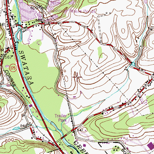Topographic Map of Ravine Census Designated Place, PA