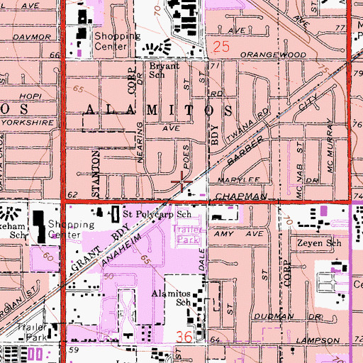 Topographic Map of Barber City Channel, CA