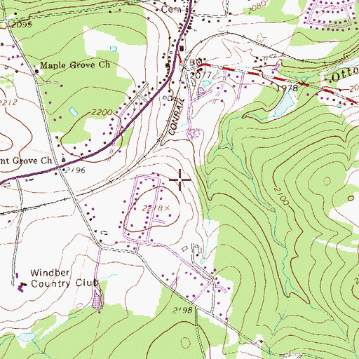 Topographic Map of Salix Census Designated Place, PA