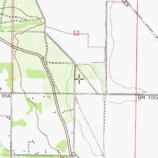 Topographic Map of Villa Buena, AZ