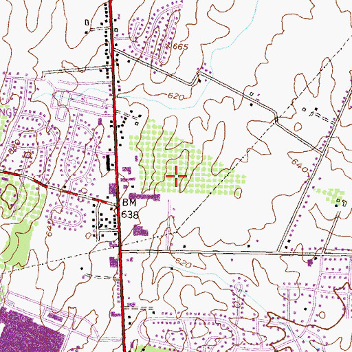 Topographic Map of Fountainhead-Orchard Hills Census Designated Place, MD