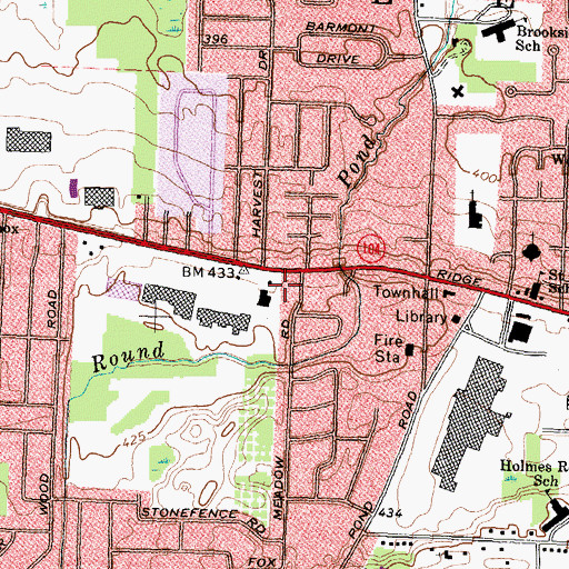 Topographic Map of Greece Census Designated Place, NY